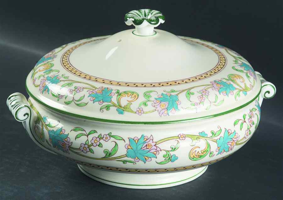 Shah (W734, Cream Rim) Round Covered Vegetable by Wedgwood-1