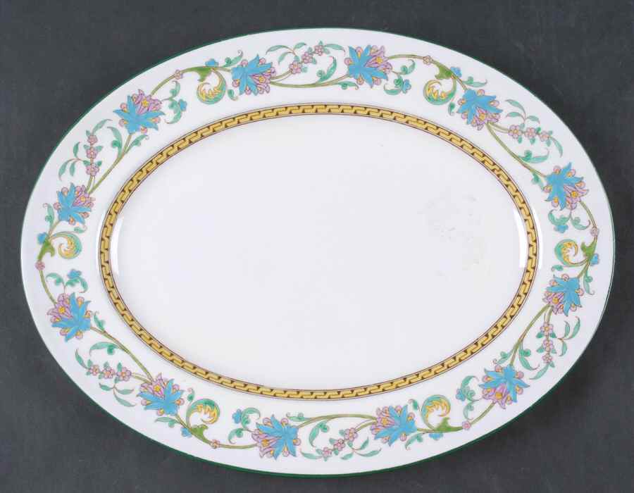 Shah (W734, Cream Rim) 13" Oval Serving Platter by Wedgwood-1