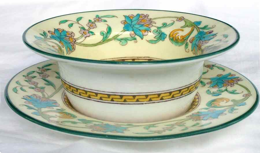 Shah (W734, Cream Rim) Ramekin & Saucer Set by Wedgwood-1