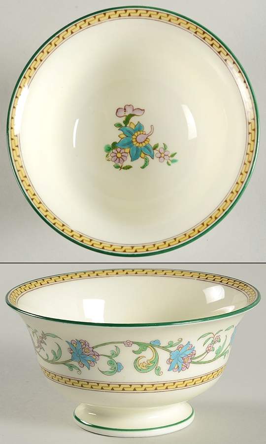 Shah (W734, Cream Rim) Cranberry Bowl by Wedgwood-1