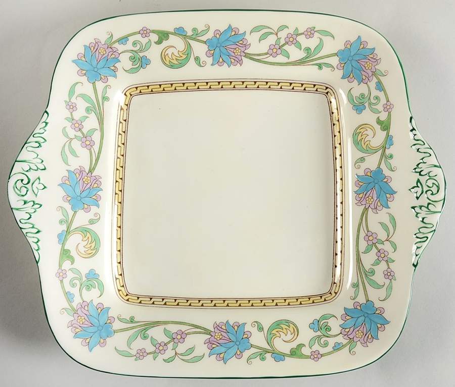 Shah (W734, Cream Rim) Square Cake Plate by Wedgwood-1
