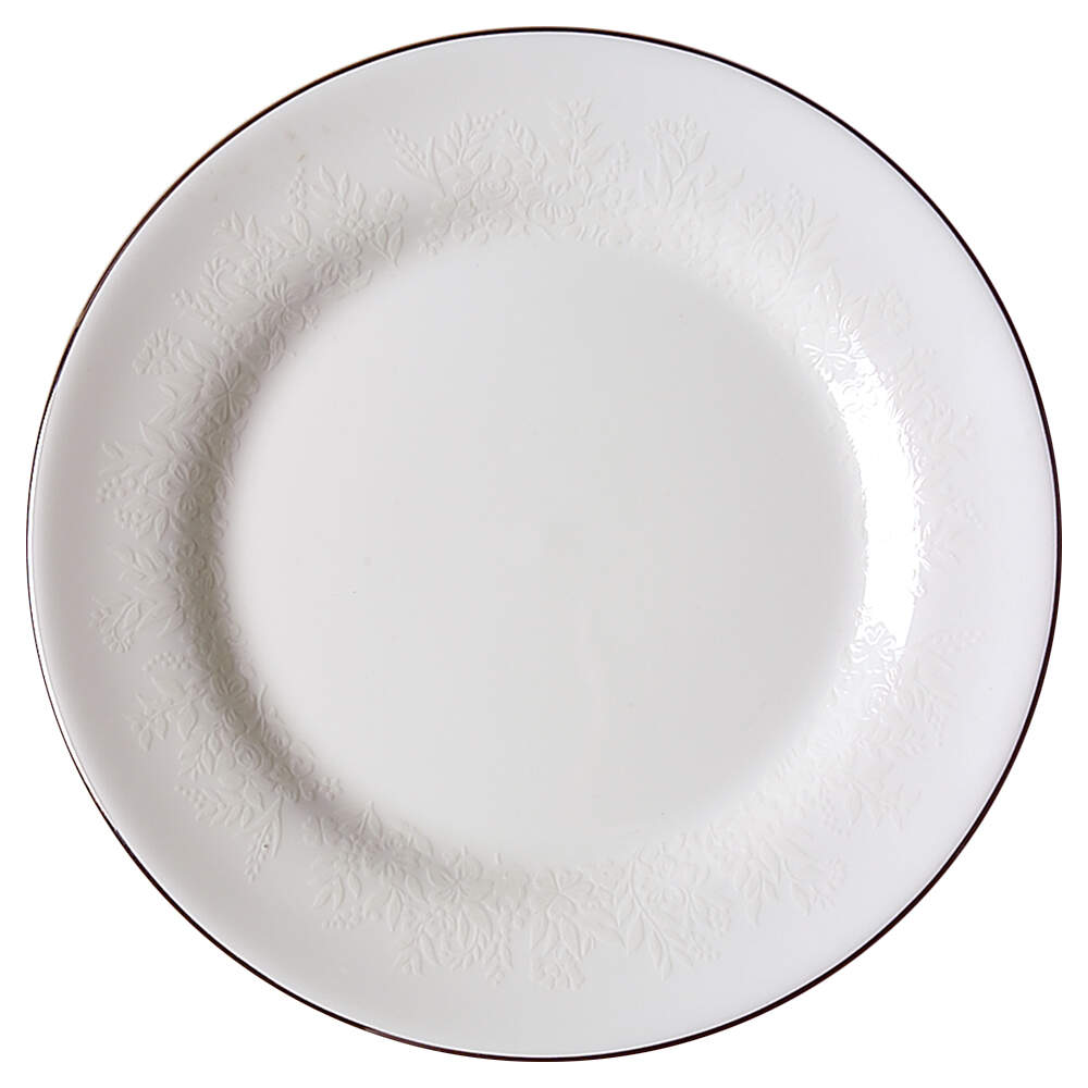 Silver Ermine (R4452, Contour Shape) Salad Plate by Wedgwood-1