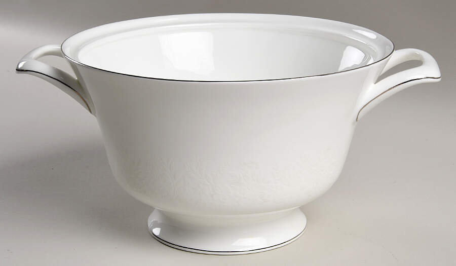 Silver Ermine (R4452, Contour Shape) Round Vegetable No Lid by Wedgwood-1