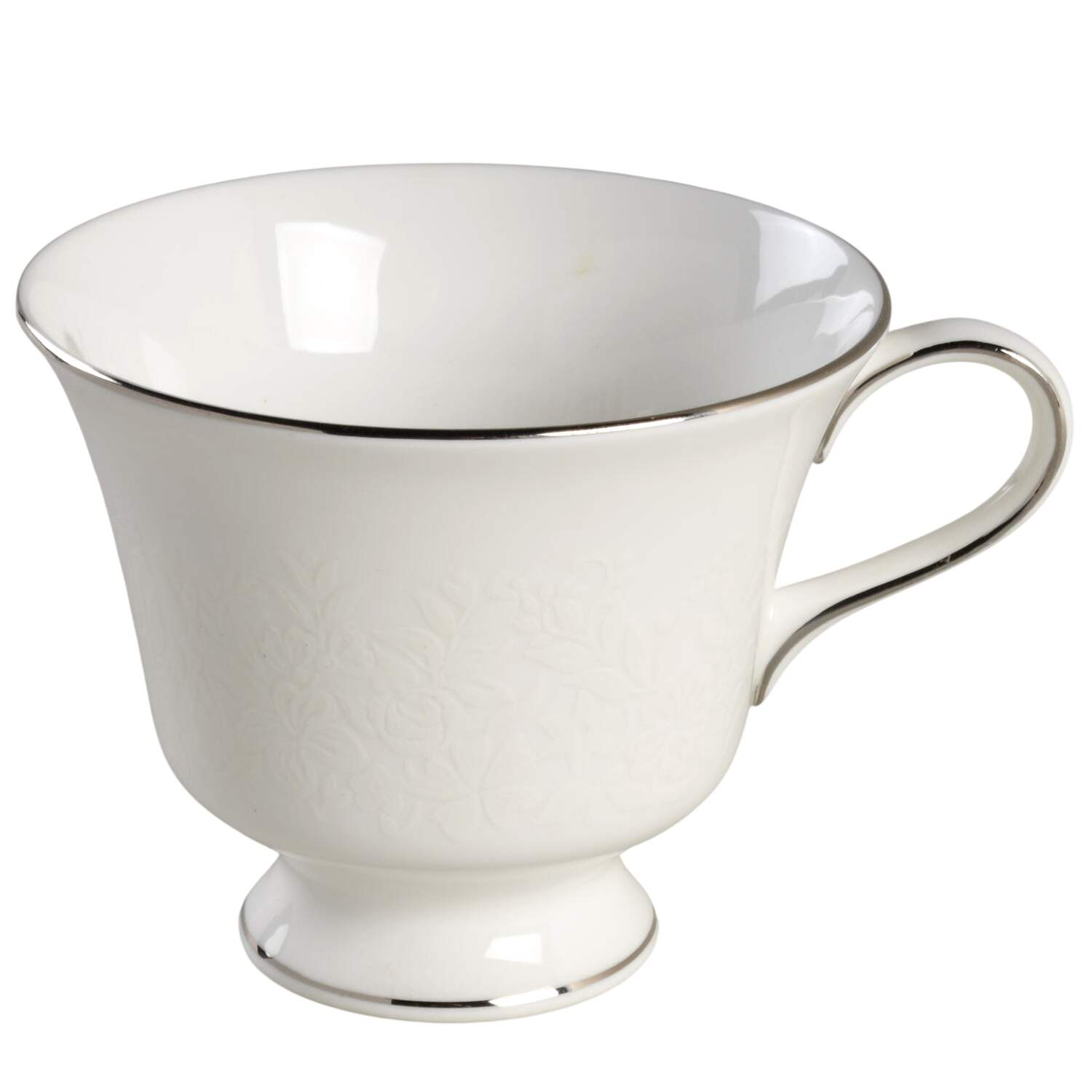 Silver Ermine (R4452, Contour Shape) Footed Cup by Wedgwood-1