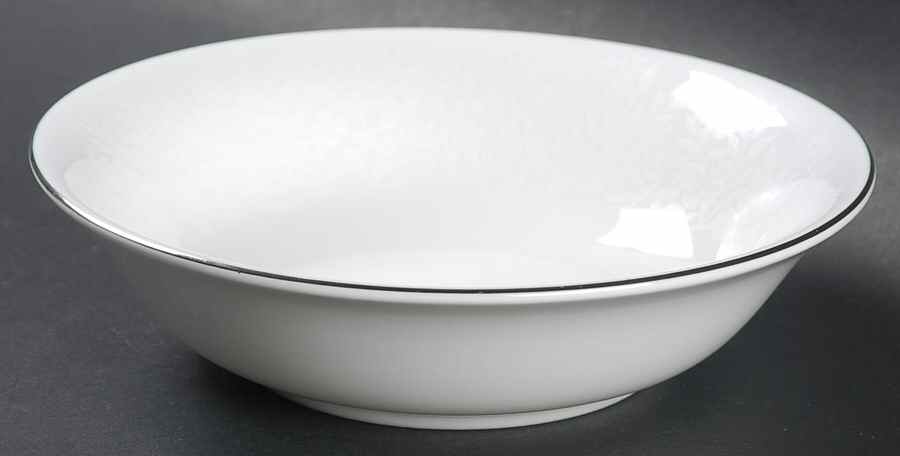 Silver Ermine (R4452, Contour Shape) Coupe Cereal Bowl by Wedgwood-1