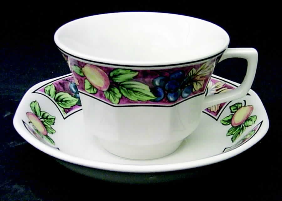Sienna Flat Cup & Saucer Set by Wedgwood-1