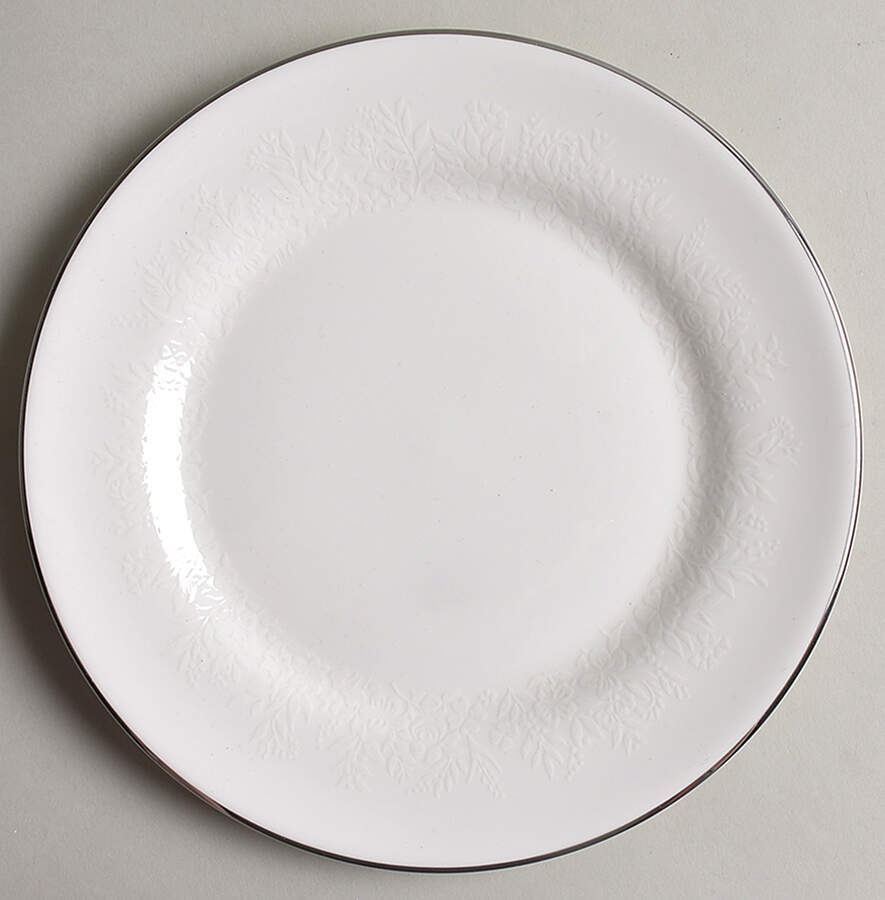 Silver Ermine (R4452, Traditional Shape) Salad Plate by Wedgwood-1