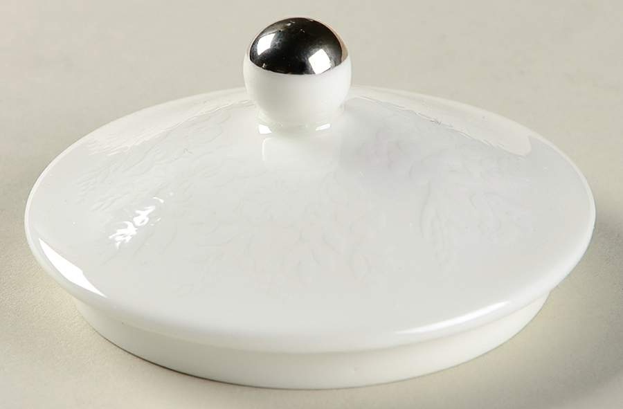 Silver Ermine (R4452, Traditional Shape) Lid for 146 Shape Sugar Bowl by Wedgwood-1