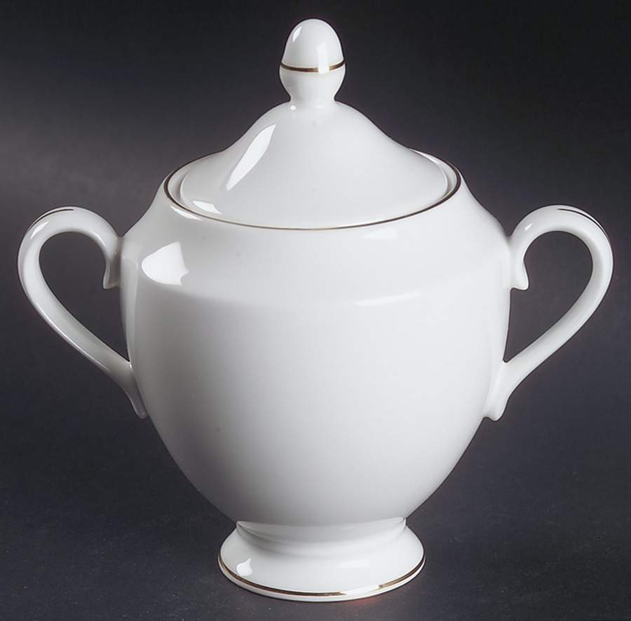 Signet Gold Sugar Bowl & Lid by Wedgwood-1