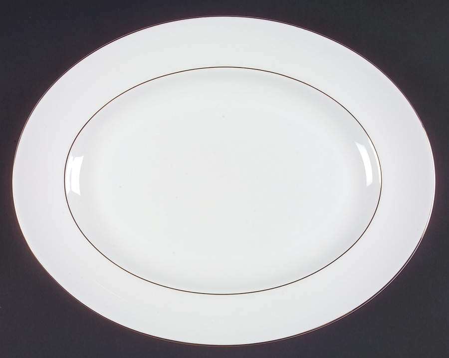 Signet Gold 14" Oval Serving Platter by Wedgwood-1