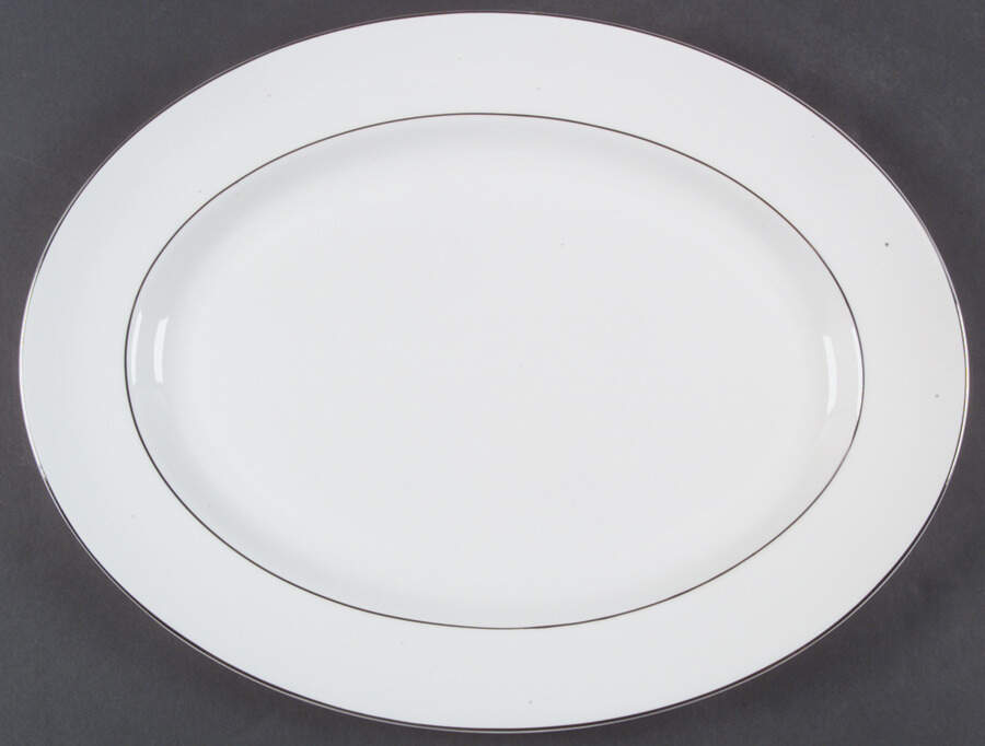 Signet Platinum 15" Oval Serving Platter by Wedgwood-1