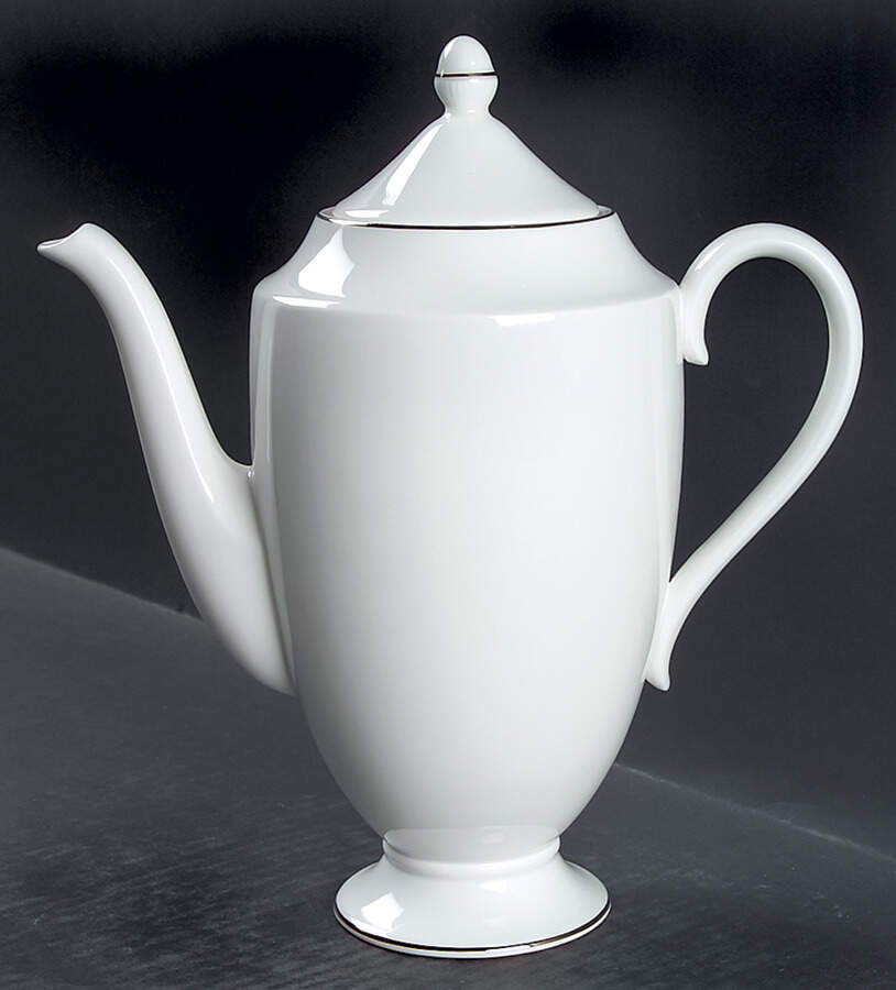 Signet Platinum Coffee Pot & Lid by Wedgwood-1