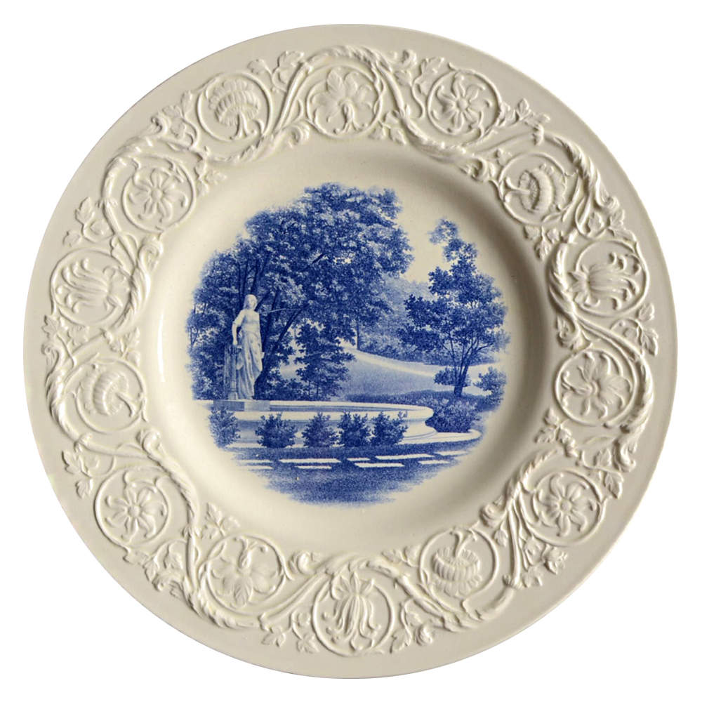 Smith College Blue Dinner Plate by Wedgwood-1