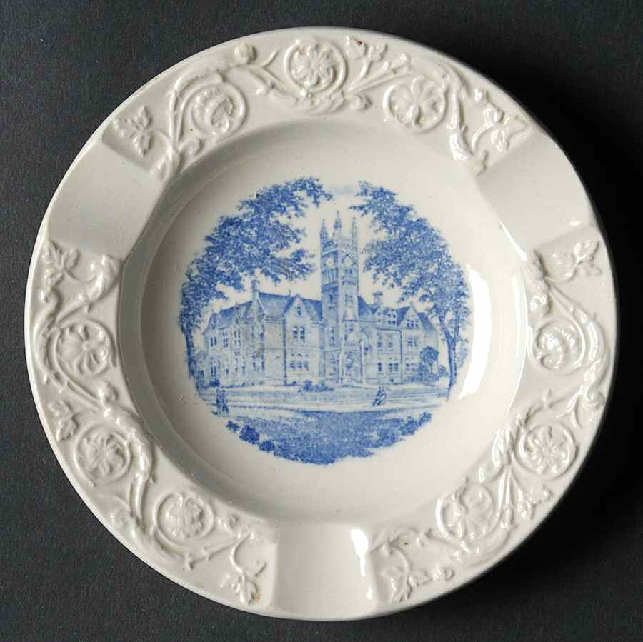 Smith College Blue Small Ashtray by Wedgwood-1