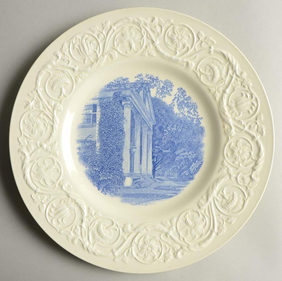 Smith College Blue Dinner Plate by Wedgwood-1