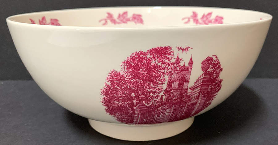 Smith College Pink 8" Round Commemorative Bowl by Wedgwood-1