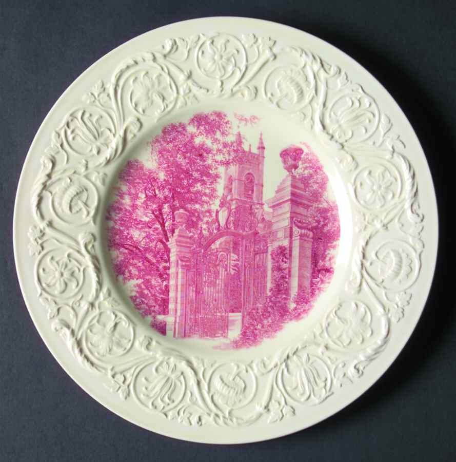 Smith College Pink Luncheon Plate by Wedgwood-1