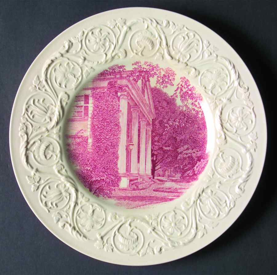 Smith College Pink Luncheon Plate by Wedgwood-1