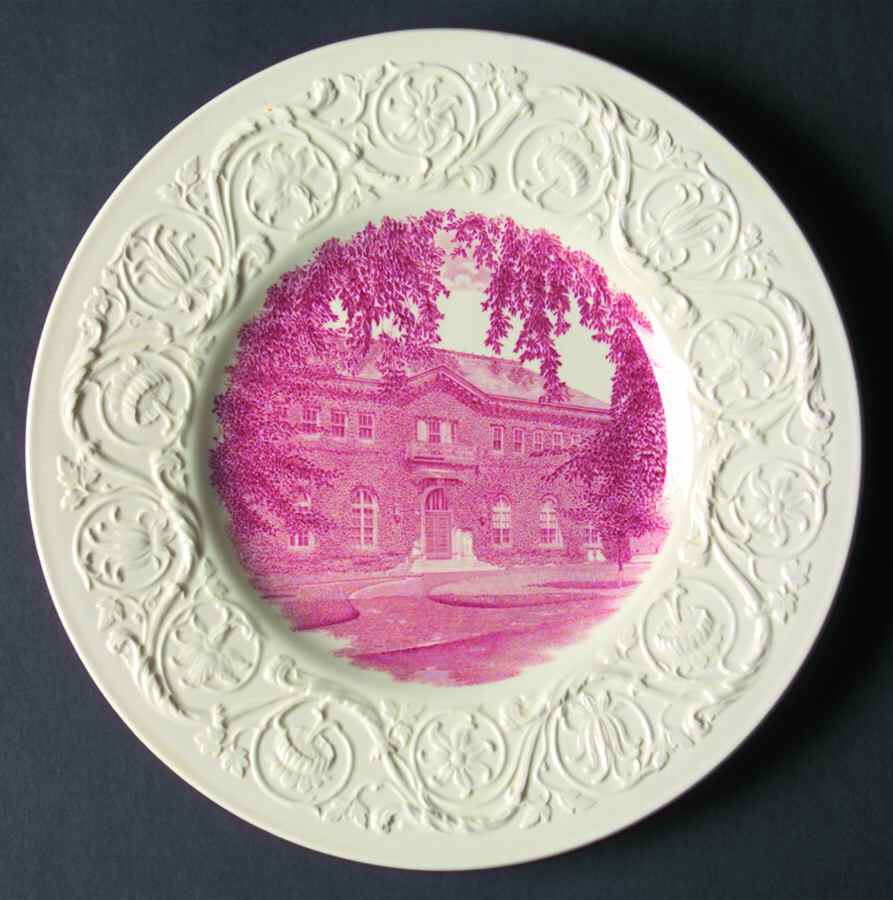 Smith College Pink Luncheon Plate by Wedgwood-1