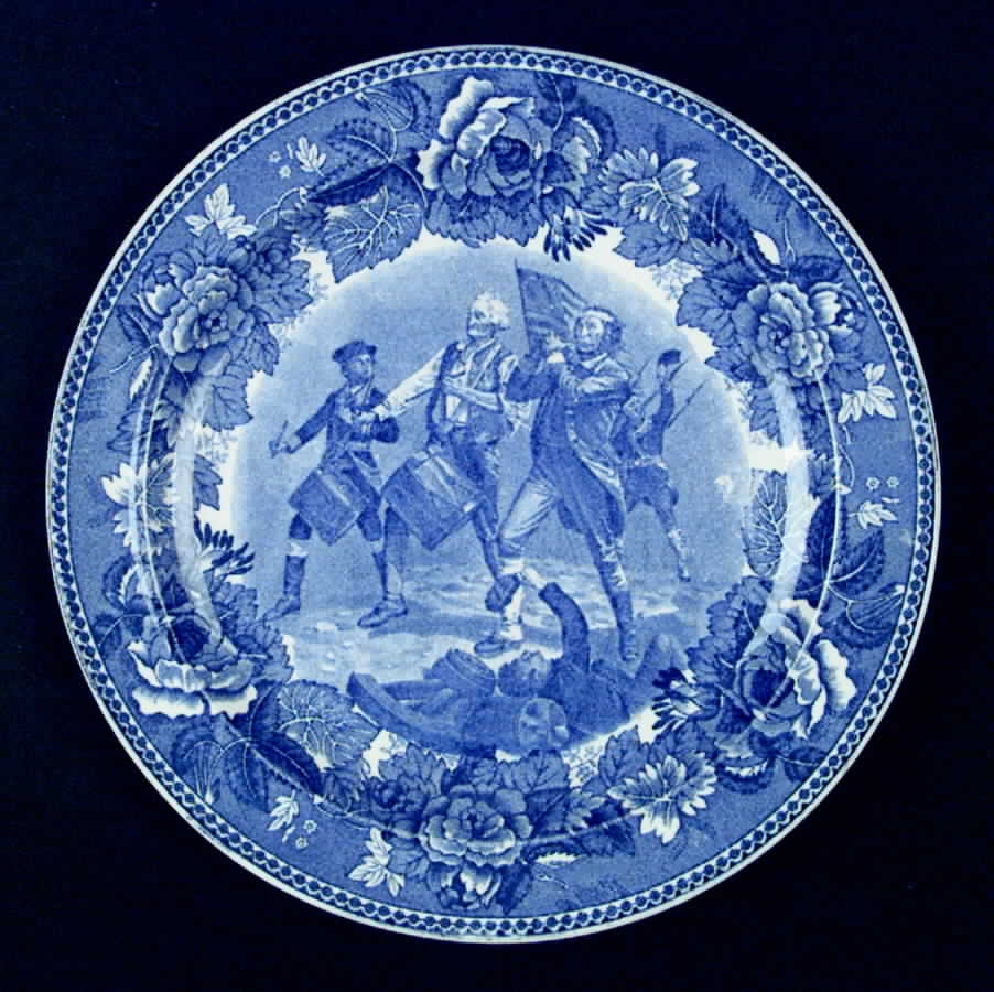 The Spirit of 76 (Rose Rim) Luncheon Plate by Wedgwood-1