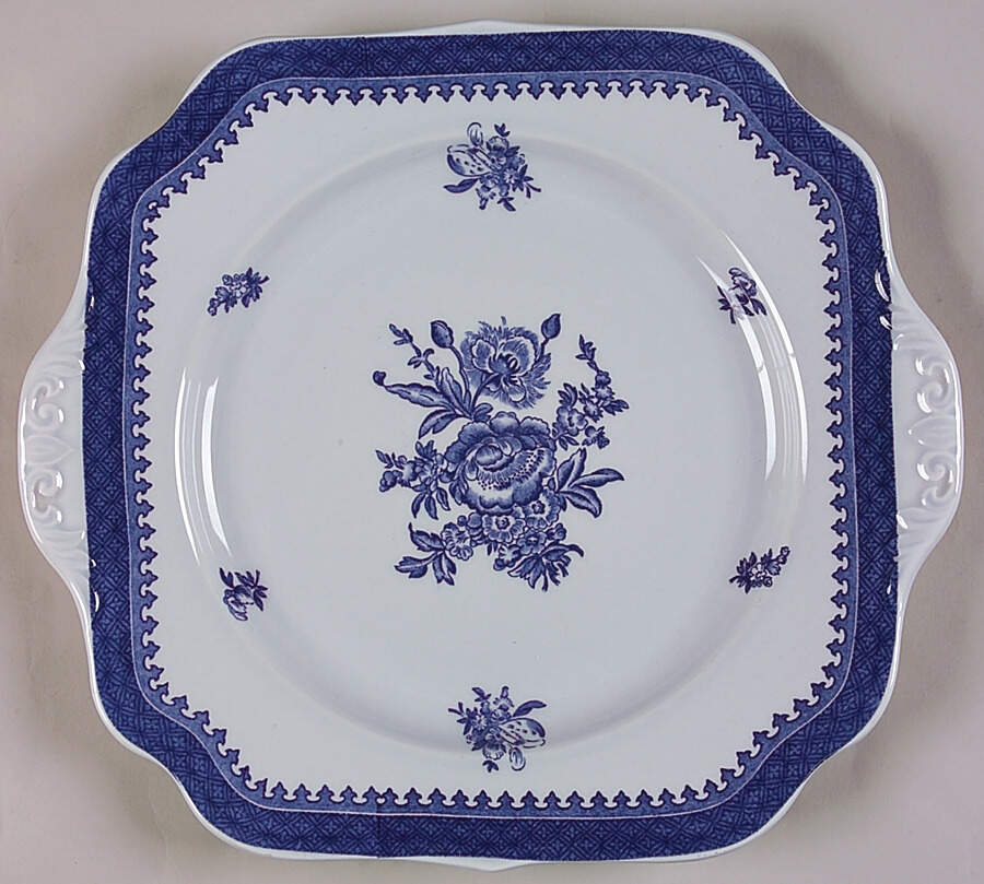 Springfield Square Handled Cake Plate by Wedgwood-1