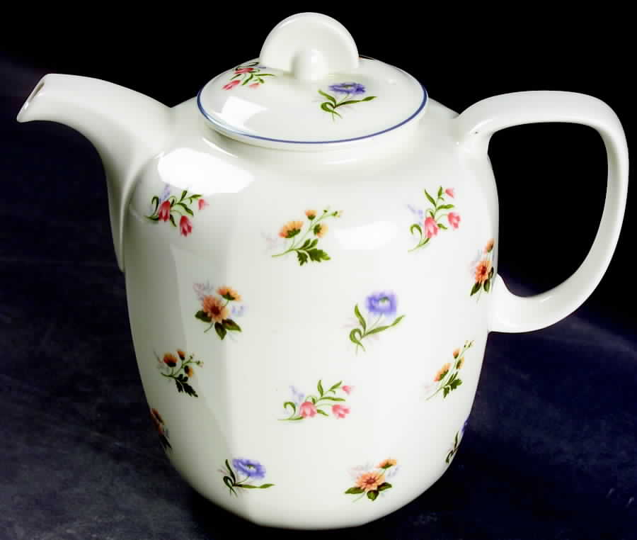 Springtime (Multi On Ivory) Coffee Pot & Lid by Wedgwood-1