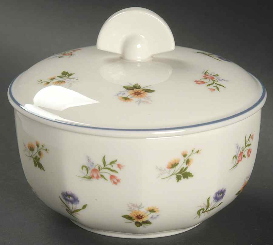 Springtime (Multi On Ivory) Sugar Bowl & Lid by Wedgwood-1