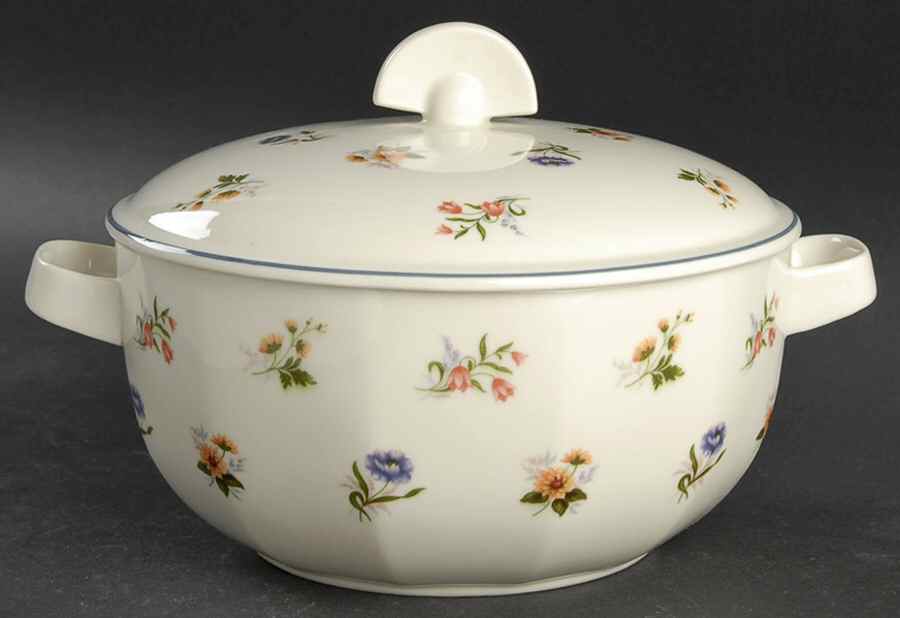 Springtime (Multi On Ivory) Round Covered Vegetable by Wedgwood-1