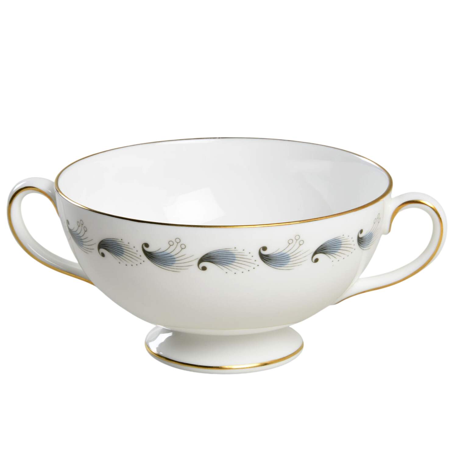 Stardust Footed Cream Soup Bowl by Wedgwood-1