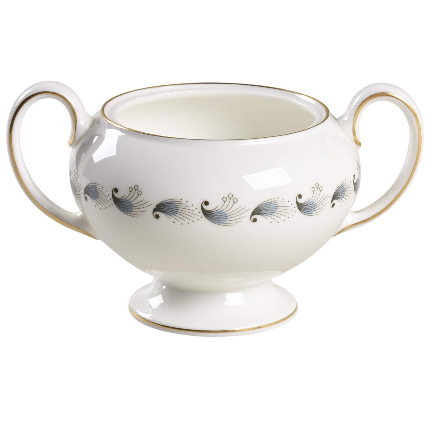 Stardust Leigh Shape Sugar Bowl No Lid by Wedgwood-1