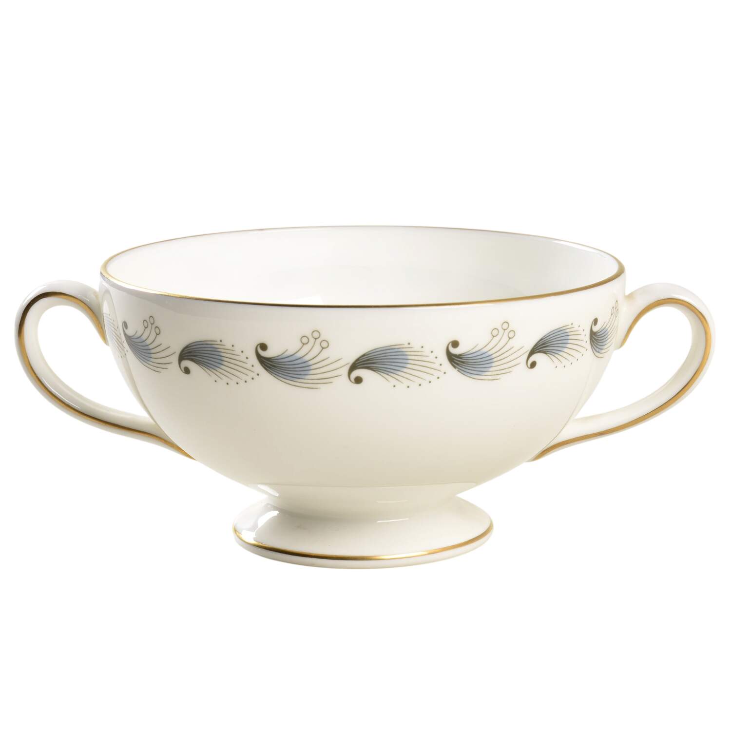 Stardust Footed Cream Soup Bowl by Wedgwood-1