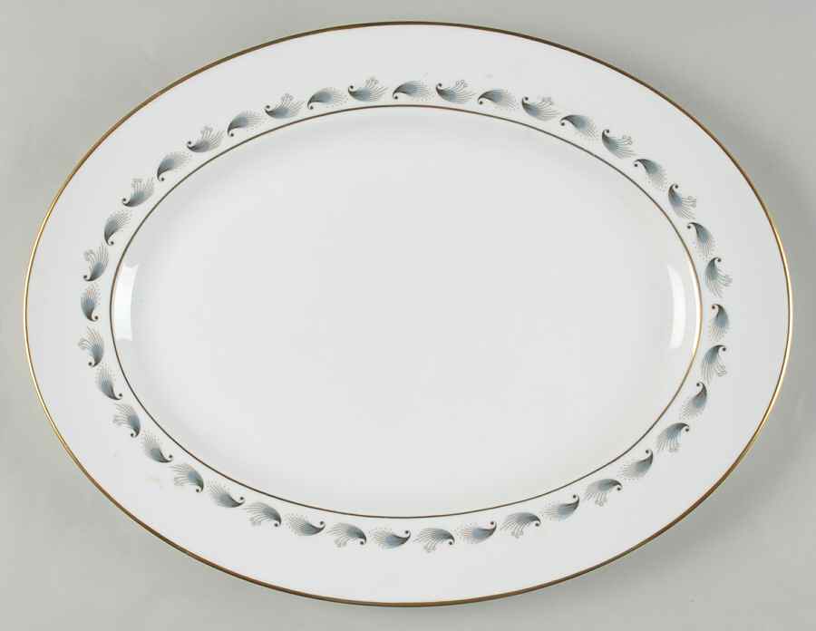 Stardust 15" Oval Serving Platter by Wedgwood-1