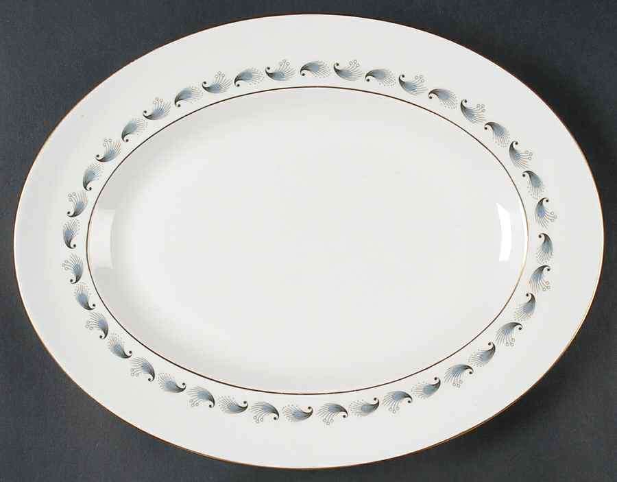 Stardust 13" Oval Serving Platter by Wedgwood-1
