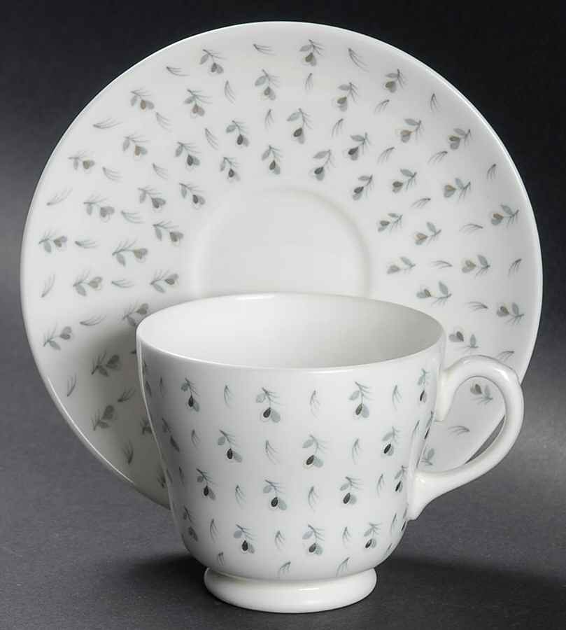 Stamford Footed Cup & Saucer Set by Wedgwood-1
