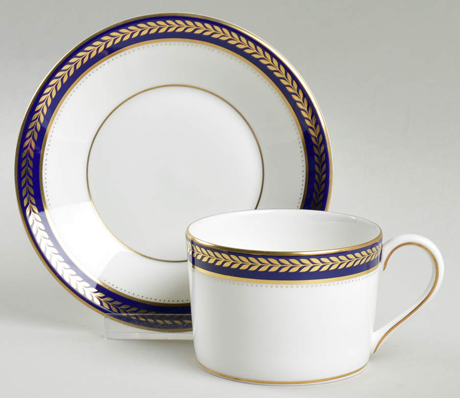 Stanton Flat Cup & Saucer Set by Wedgwood-1