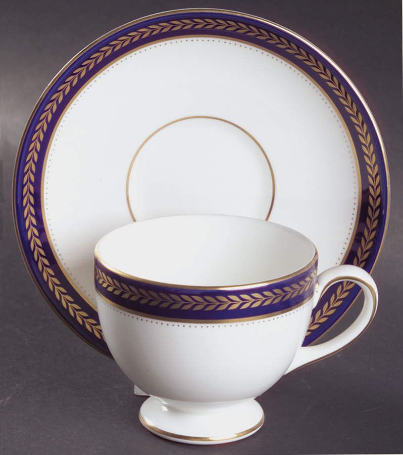 Stanton Footed Cup & Saucer Set by Wedgwood-1