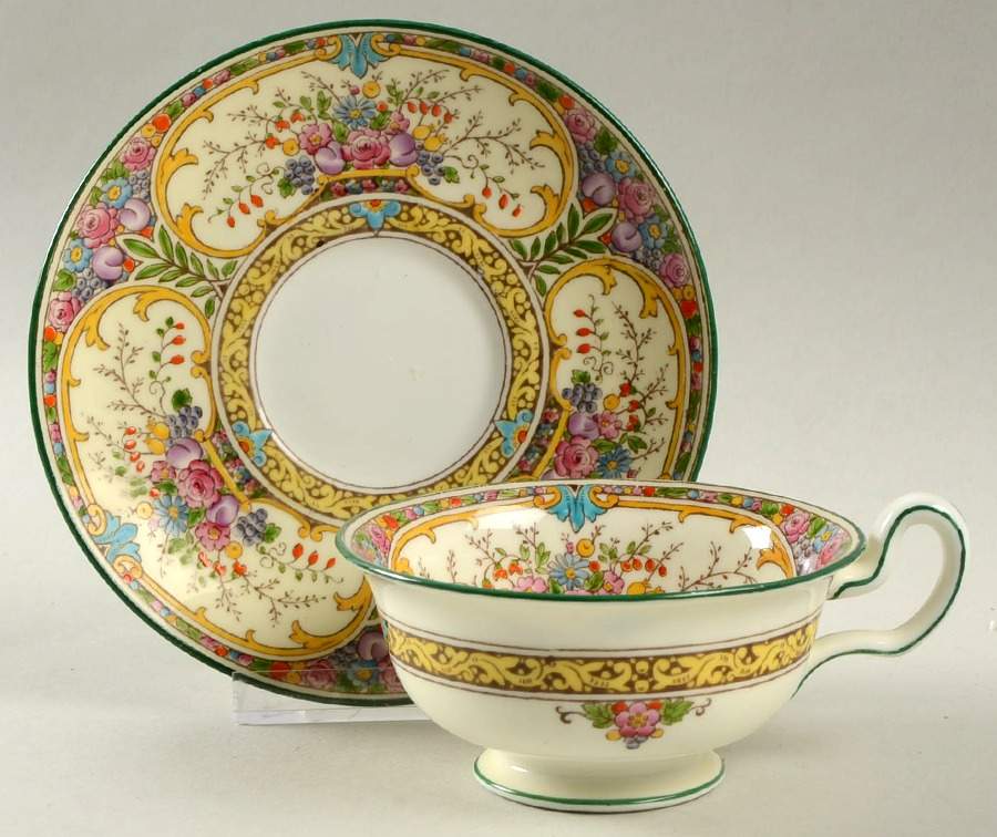 St Austell Footed Cup & Saucer Set by Wedgwood-1