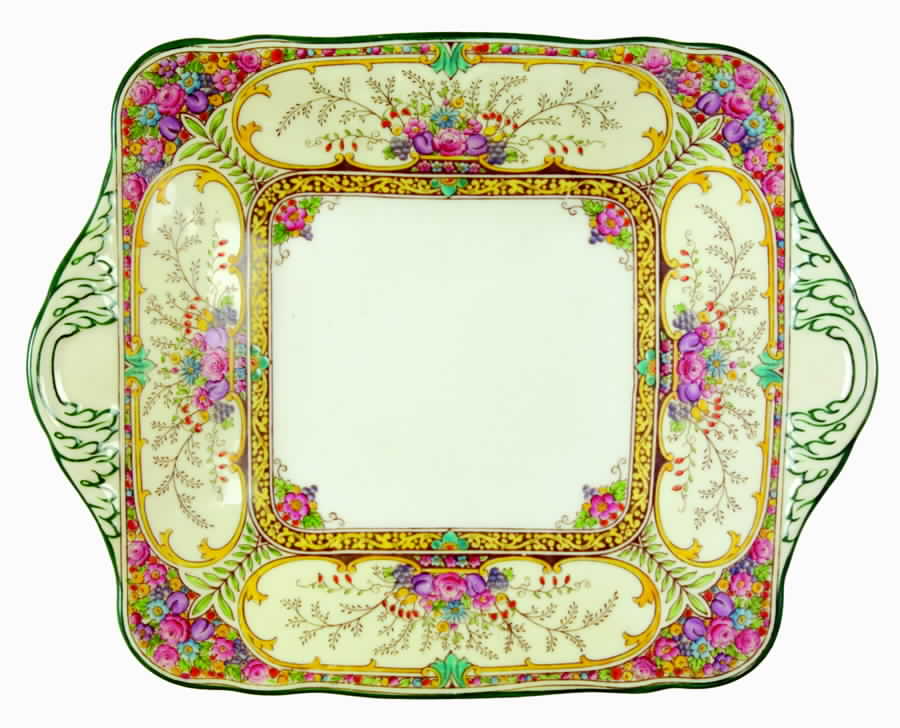 St Austell Square Handled Cake Plate by Wedgwood-1
