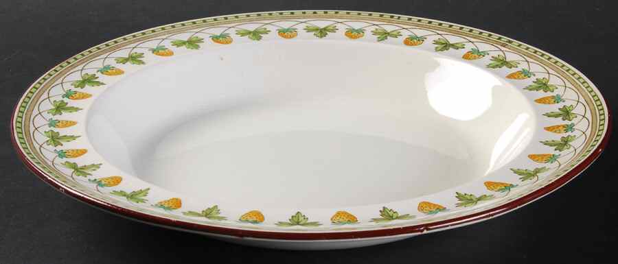 Strawberry Fruit Large Rim Soup Bowl by Wedgwood-1