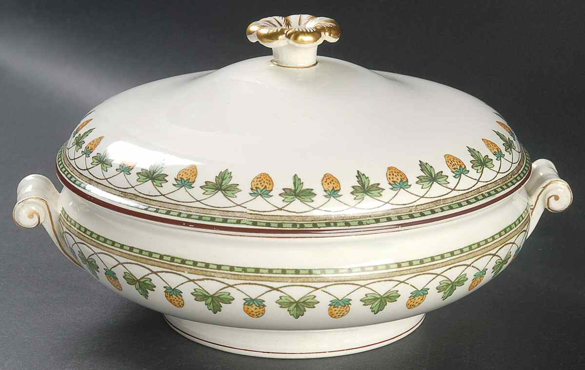 Strawberry Fruit Round Covered Vegetable by Wedgwood-1