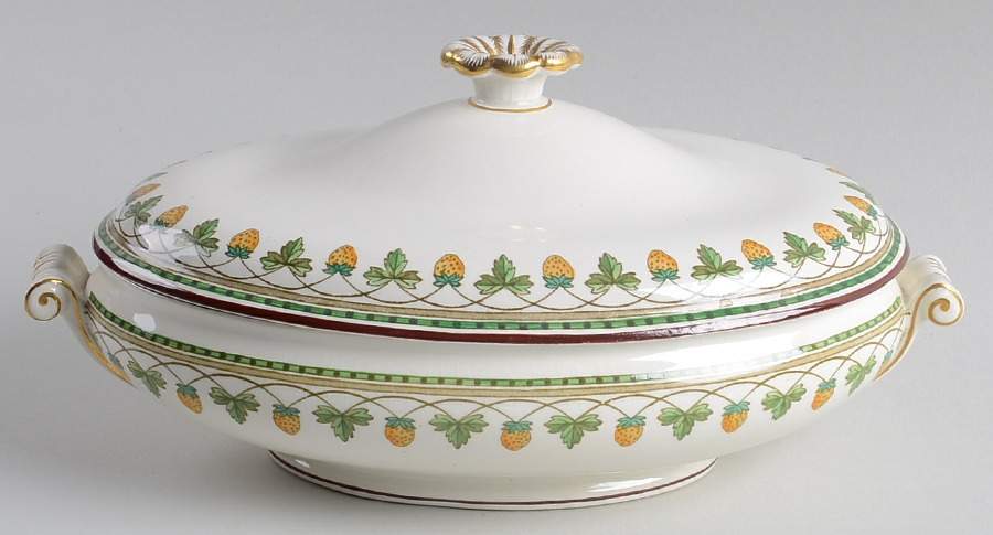 Strawberry Fruit Oval Covered Vegetable by Wedgwood-1