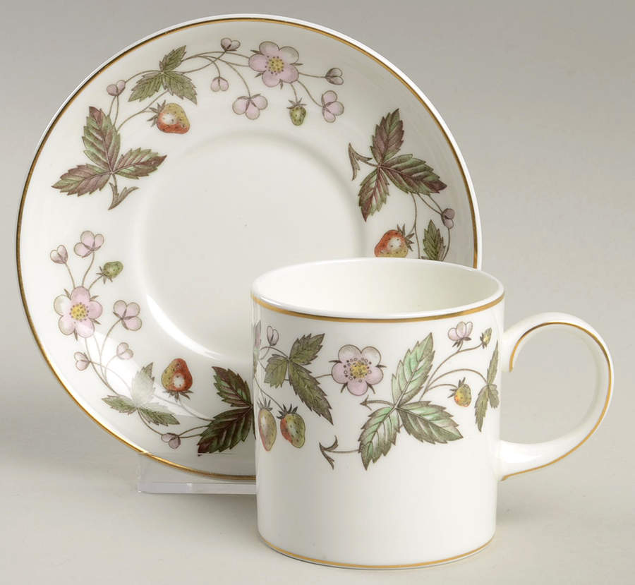 Strawberry Hill Flat Cup & Saucer Set by Wedgwood-1