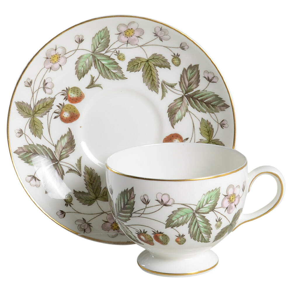Strawberry Hill Footed Cup & Saucer Set by Wedgwood-1