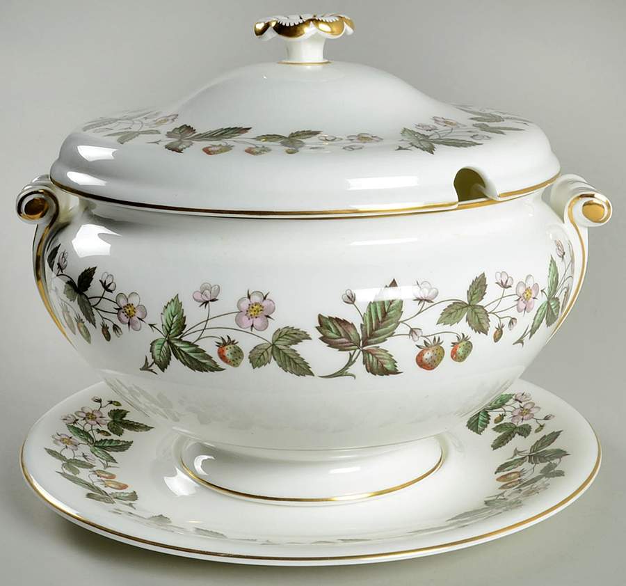 Strawberry Hill Tureen & Lid w/Underplate by Wedgwood-1