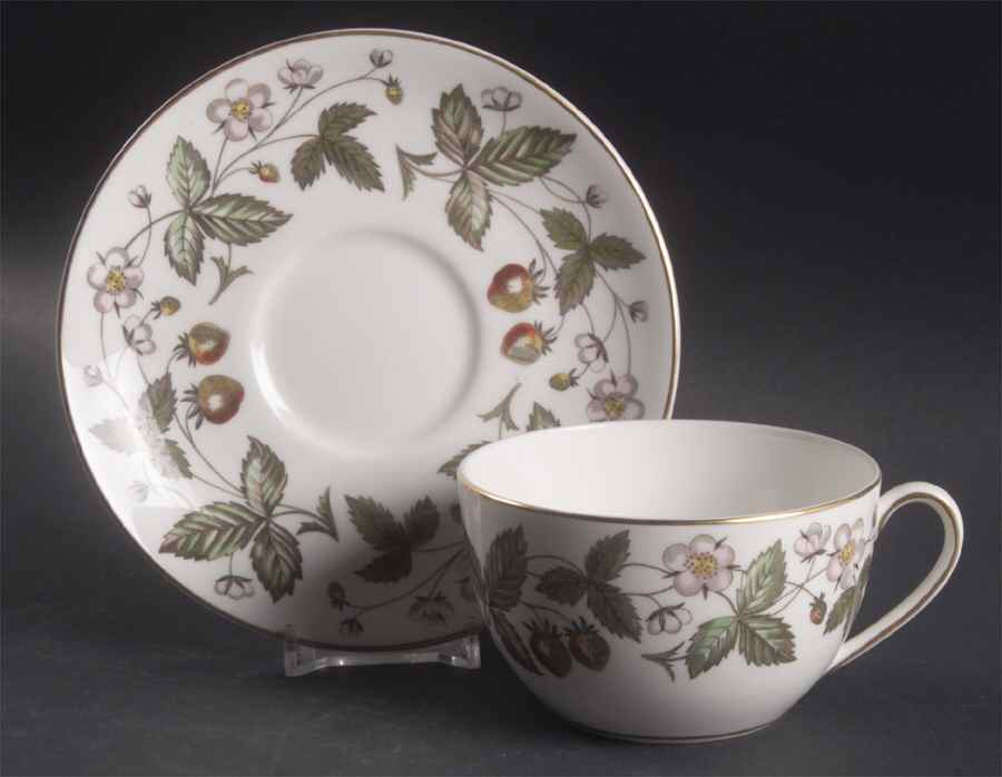 Strawberry Hill Oversized Cup & Saucer Set by Wedgwood-1
