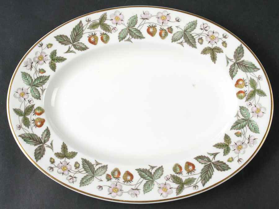 Strawberry Hill 10" Oval Serving Platter by Wedgwood-1