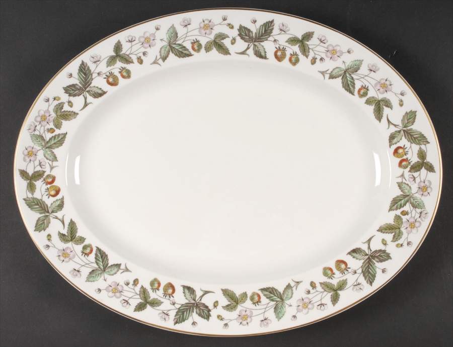 Strawberry Hill 17" Oval Serving Platter by Wedgwood-1