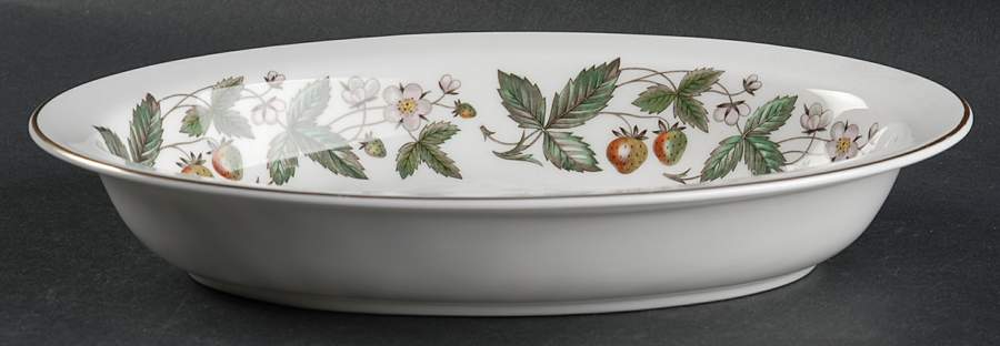 Strawberry Hill 10" Oval Vegetable Bowl by Wedgwood-1