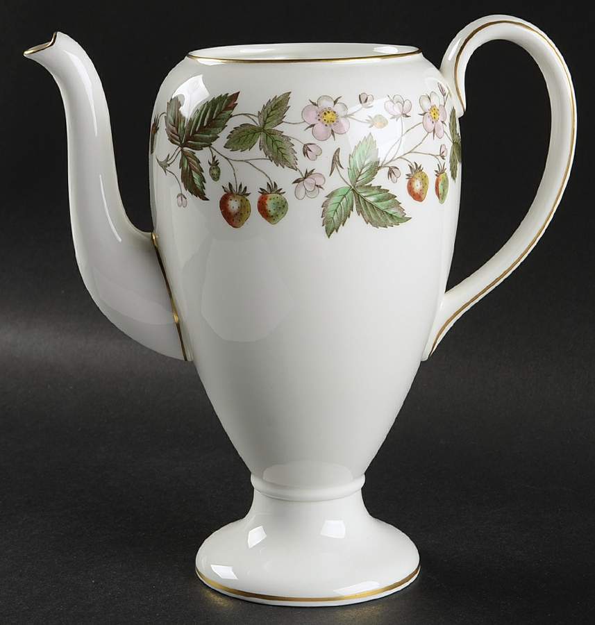 Strawberry Hill Coffee Pot No Lid by Wedgwood-1