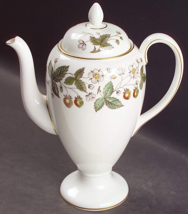 Strawberry Hill Coffee Pot & Lid by Wedgwood-1
